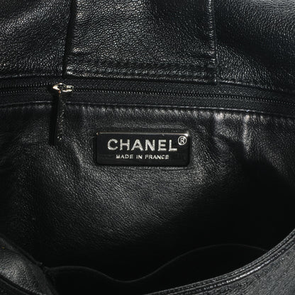 Chanel Calfskin Luxe Ligne Flap Bag Black 6 of 8