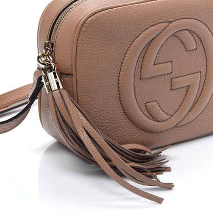 Gucci Pebbled Calfskin Small Soho Disco Bag Camelia 11 of 14