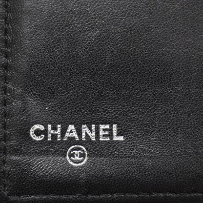 Chanel Lambskin Quilted Large Flap Wallet Black 7 of 10