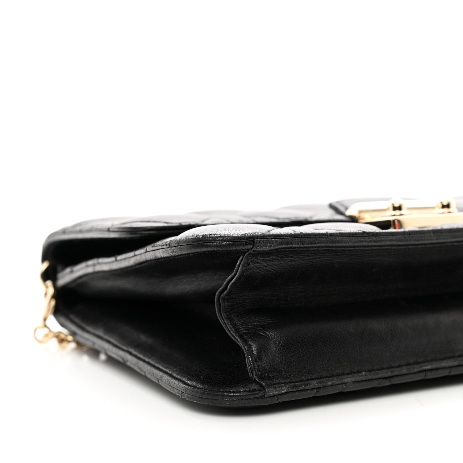 Christian Dior Lambskin Cannage Miss Dior Promenade Pouch Black 8 of 10