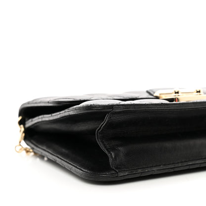 Christian Dior Lambskin Cannage Miss Dior Promenade Pouch Black 8 of 10