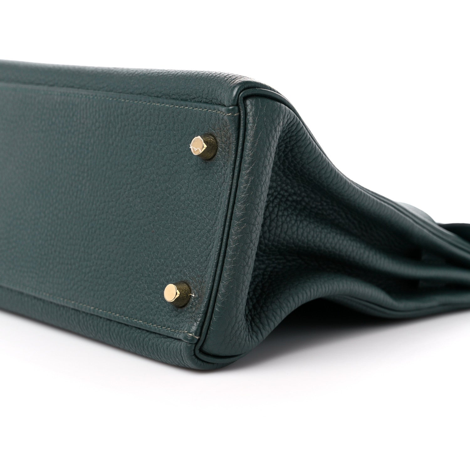 Hermes Togo Horseshoe Kelly Retourne 28 Vert Cypress 9 of 9