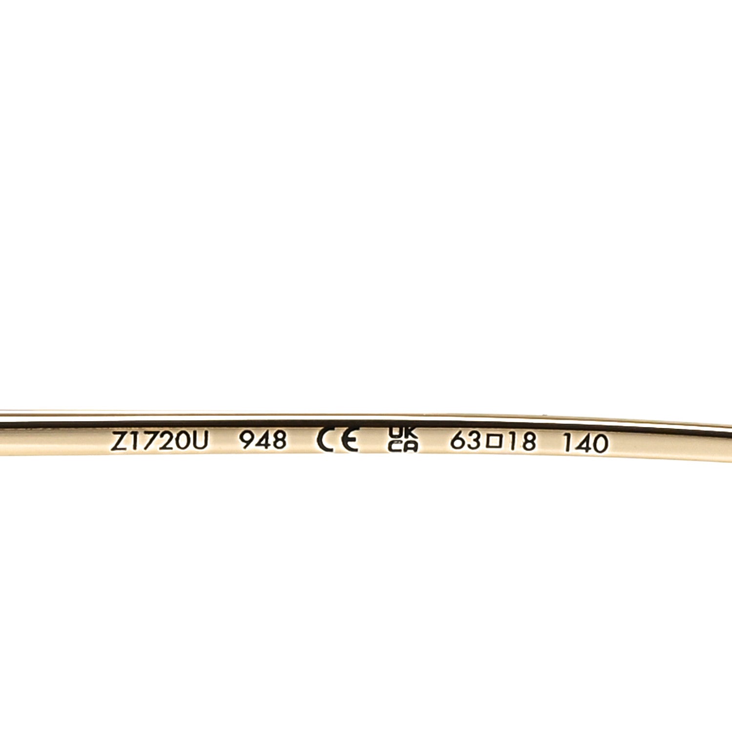 Louis Vuitton Metal LV Charm Cat Eye Sunglasses Z1720U Gold 6 of 8