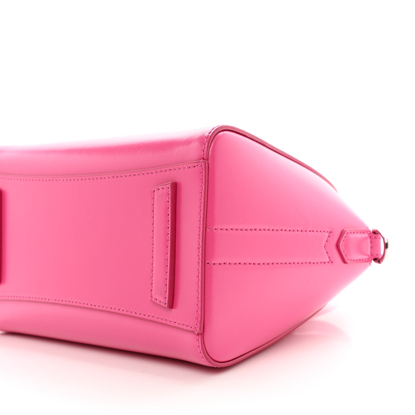 Shiny Lord Calfskin Mini Antigona Neon Pink