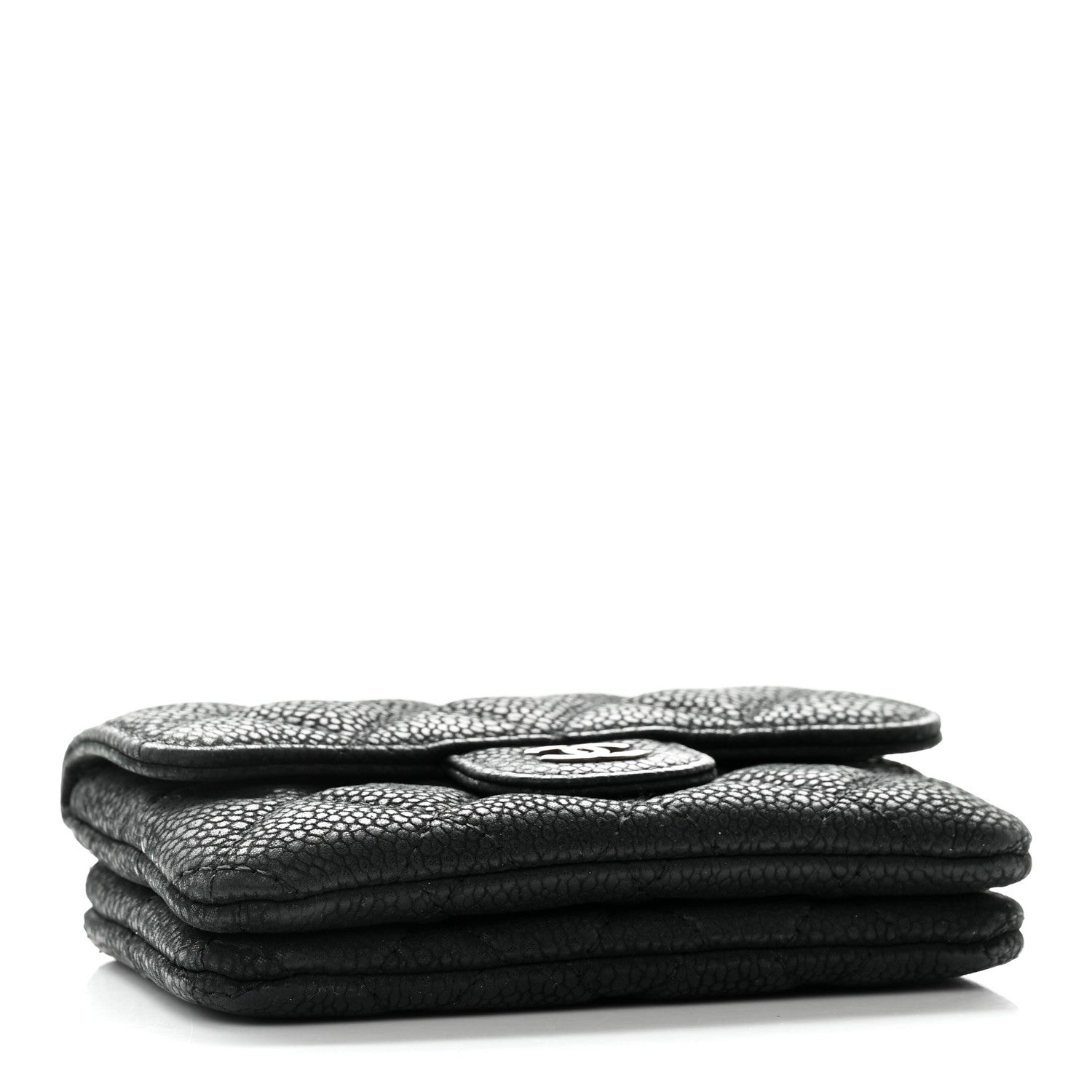 Chanel Iridescent Caviar Quilted Coin Purse Black 4 of 10