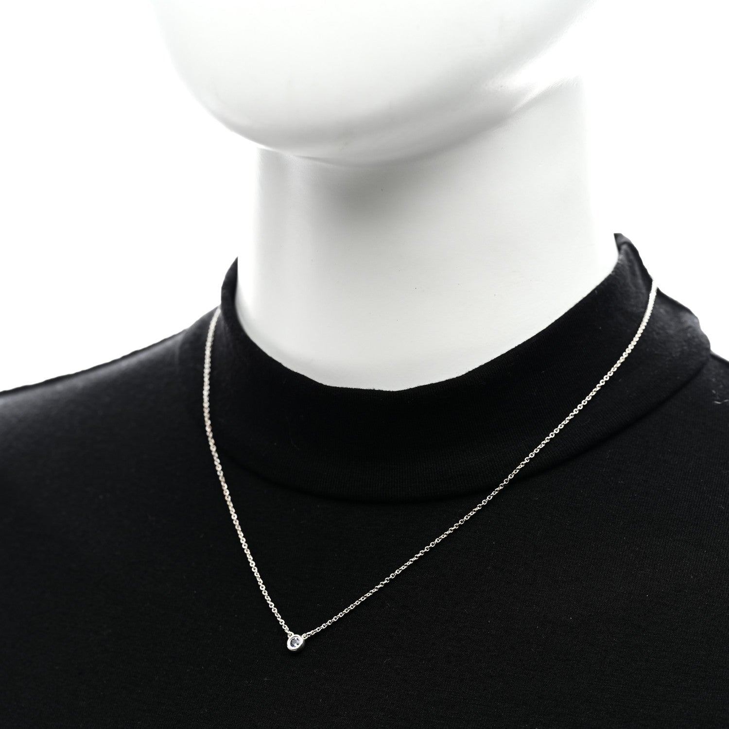 Tiffany Sterling Silver Tanzanite .07ct Elsa Peretti Color By The Yard Necklace 2 of 5