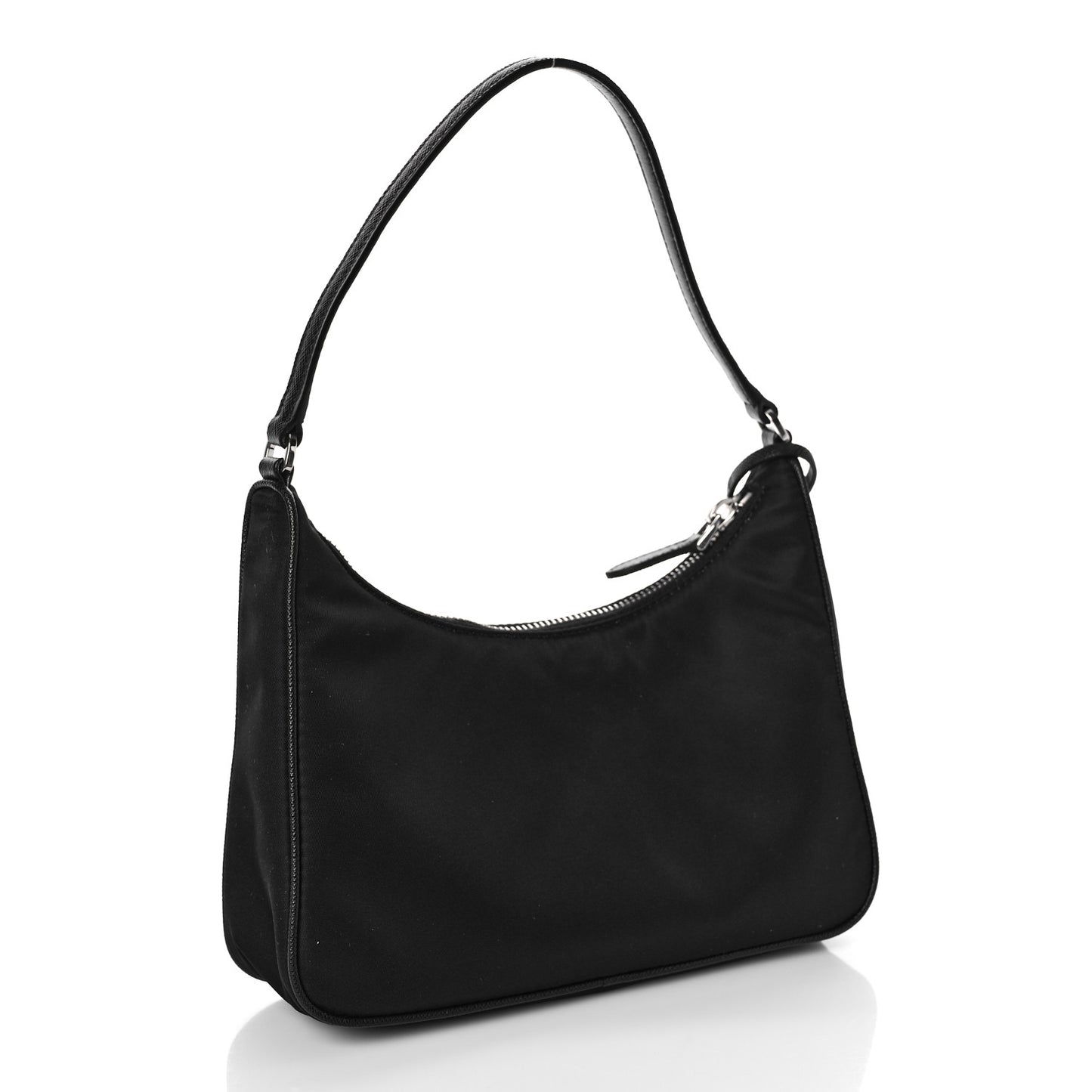Tessuto Nylon Saffiano Mini Re-Edition 2005 Bag Black