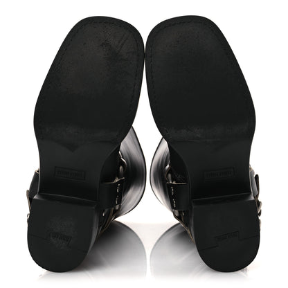 Miu Miu Calfskin Harness Boots 40 Black 7 of 13