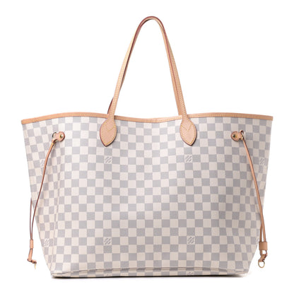 Louis Vuitton Damier Azur Neo Neverfull GM Rose Ballerine 1 of 6