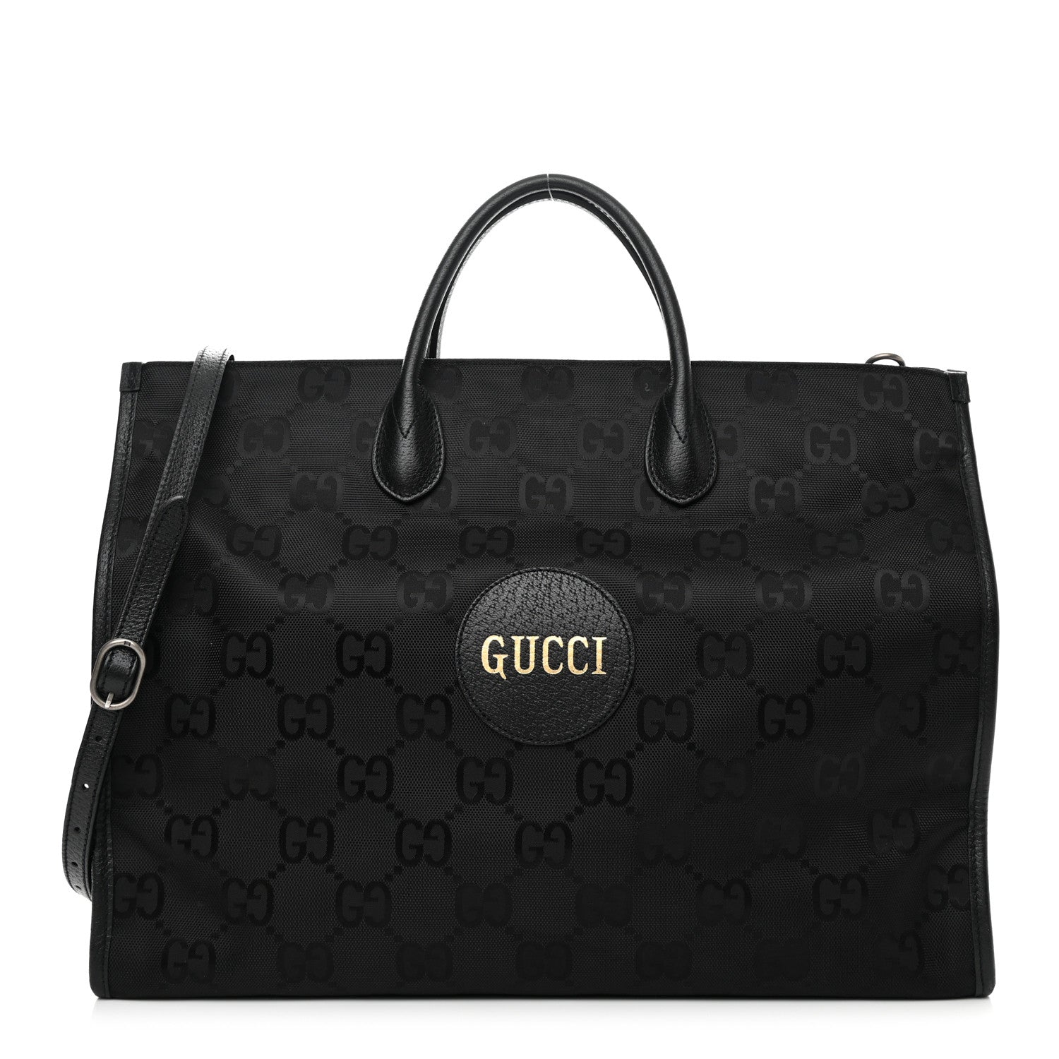 Gucci Econyl Nylon Monogram Large Off The Grid Tote Bag Black 1 of 12