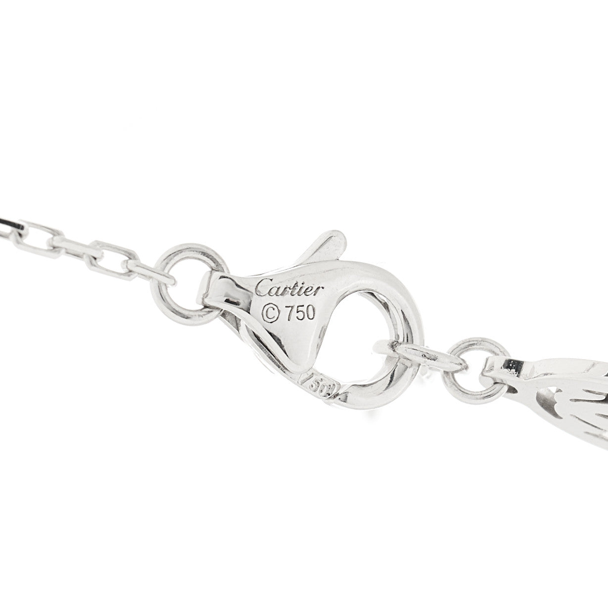 18K White Gold Diamond LM D'Amour Pendant Necklace