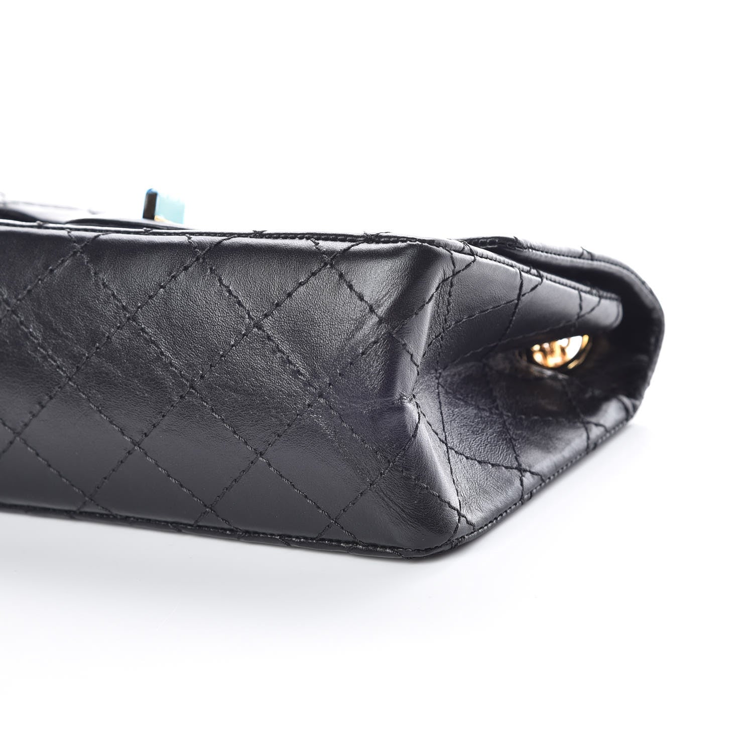Chanel Aged Calfskin Quilted 2.55 Reissue Mini Flap Black 7 of 10