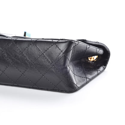 Chanel Aged Calfskin Quilted 2.55 Reissue Mini Flap Black 7 of 10