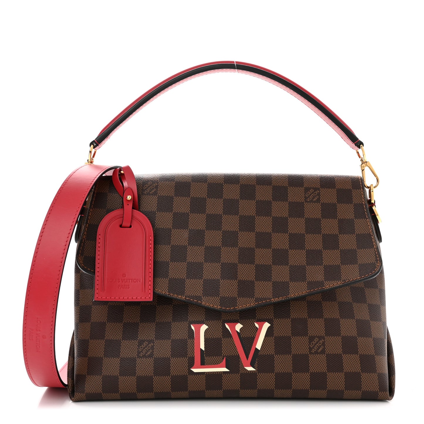 Damier Ebene Beaubourg MM Scarlet