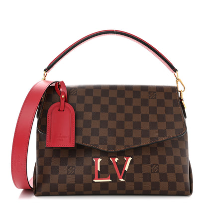 Louis Vuitton Damier Ebene Beaubourg MM Scarlet 1 of 10