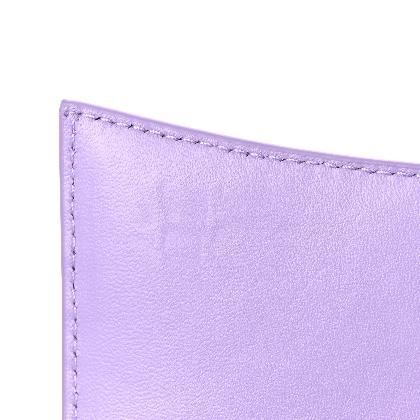 Shiny Calfskin Crocodile Embossed Hourglass Chain Bag Lilac