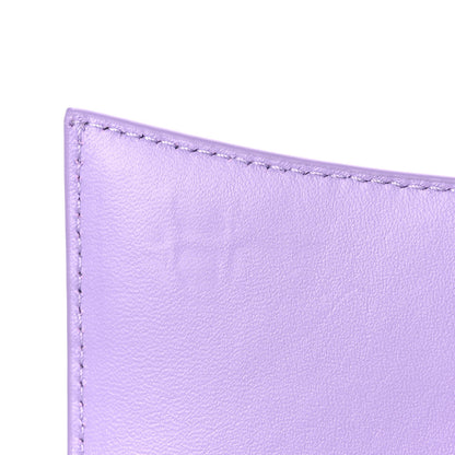 Balenciaga Shiny Calfskin Crocodile Embossed Hourglass Chain Bag Lilac 9 of 13