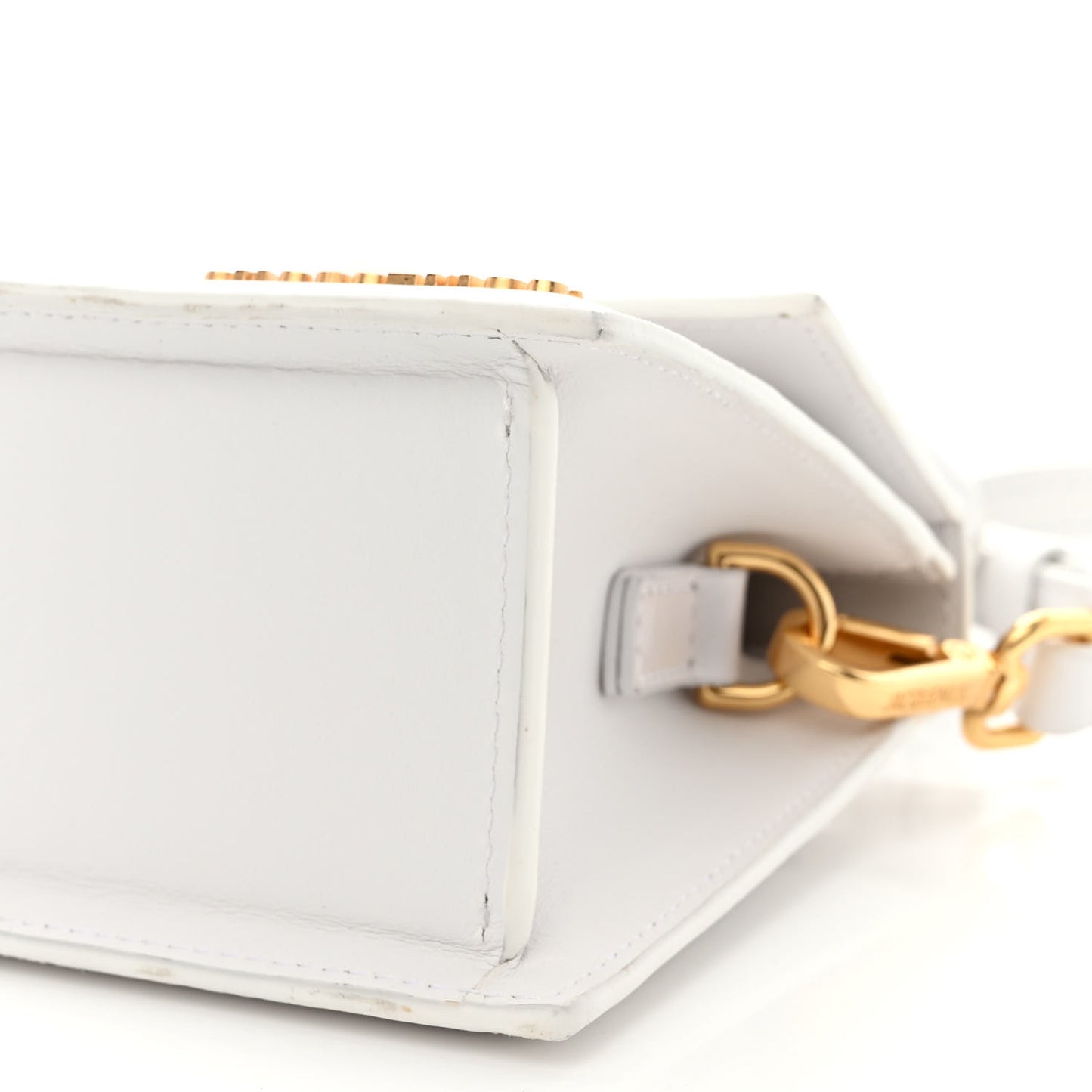 Smooth Calfskin Le Chiquito Noeud White