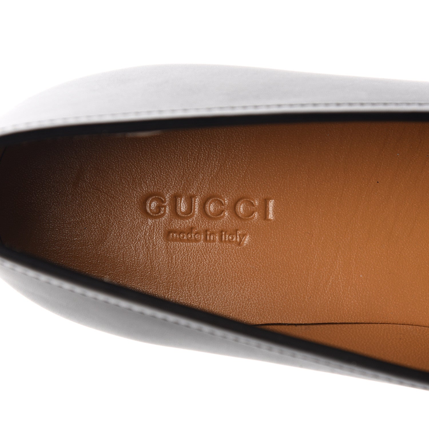 Gucci Calfskin Womens Jordaan Loafers 38.5 Black 7 of 9