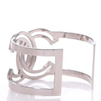 Chanel Crystal CC Cuff Silver 3 of 4