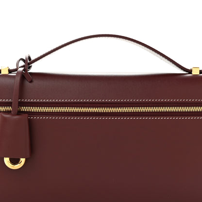 Loro Piana Smooth Calfskin Extra Clutch L29 Burnt Tan 7 of 10