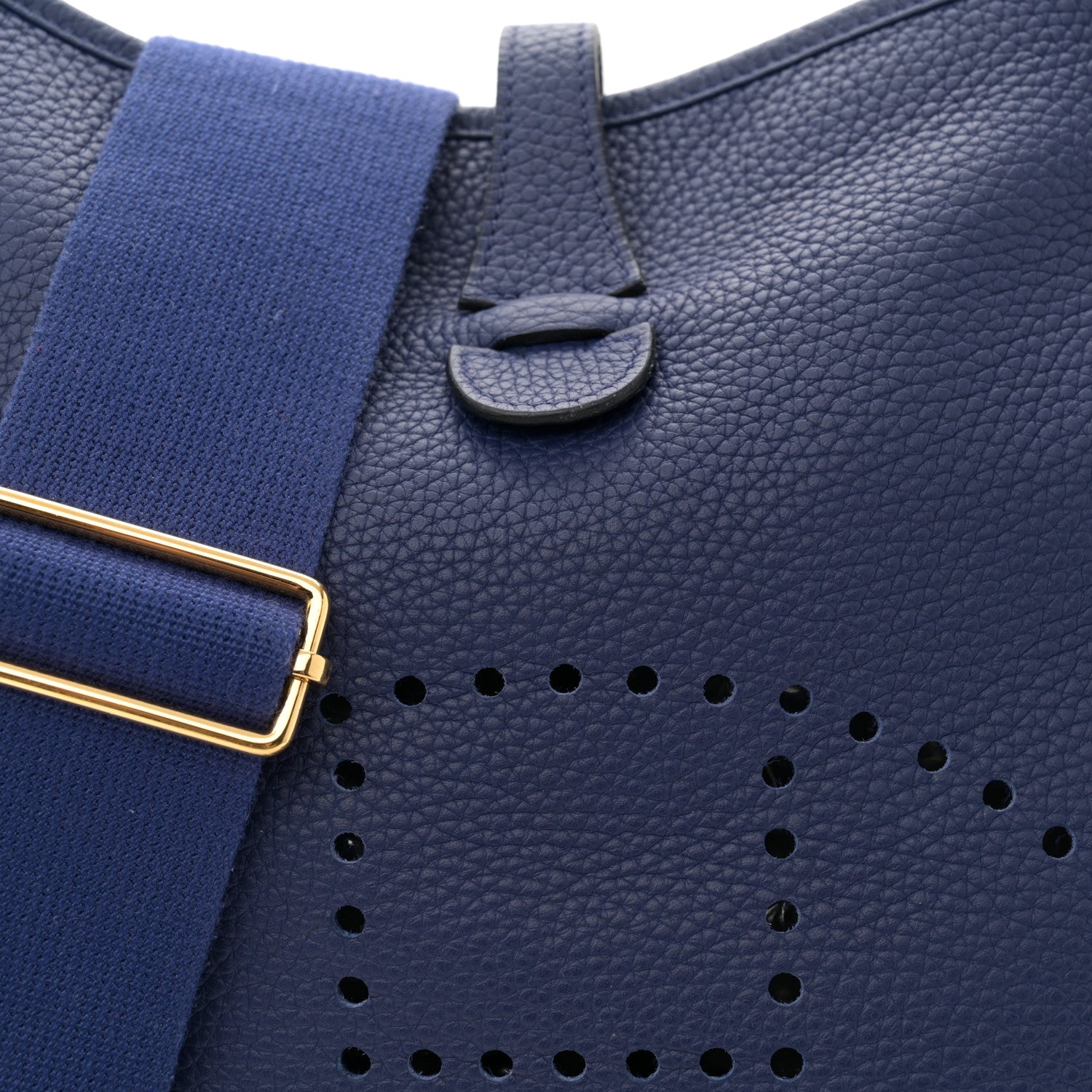 Hermes Taurillon Clemence Evelyne III PM Bleu Encre 8 of 12