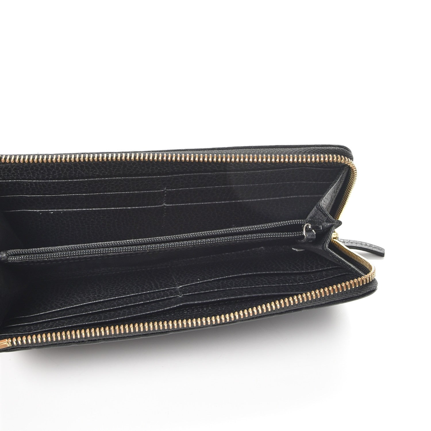 Gucci Guccissima Donna Long Wallet Black 5 of 9