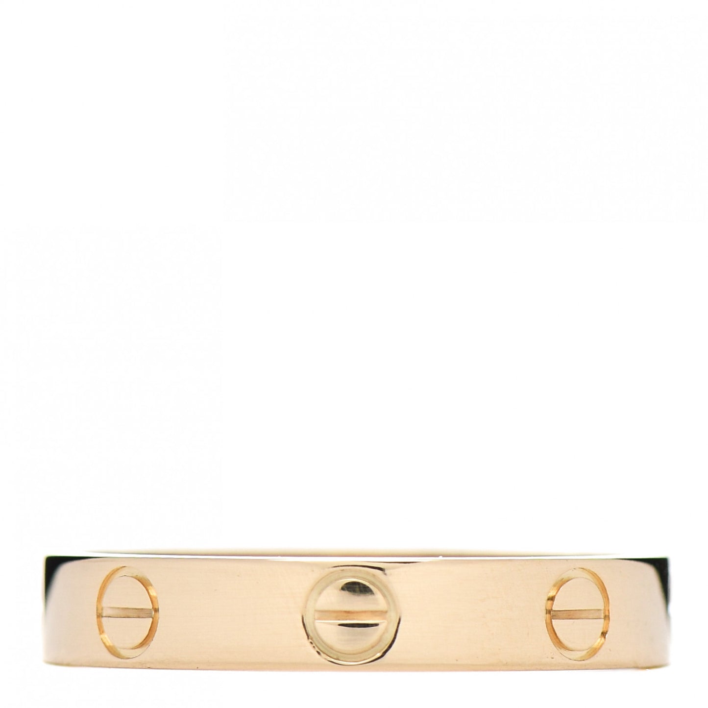 18K Yellow Gold 3.5mm LOVE Wedding Band Ring 56 7.5