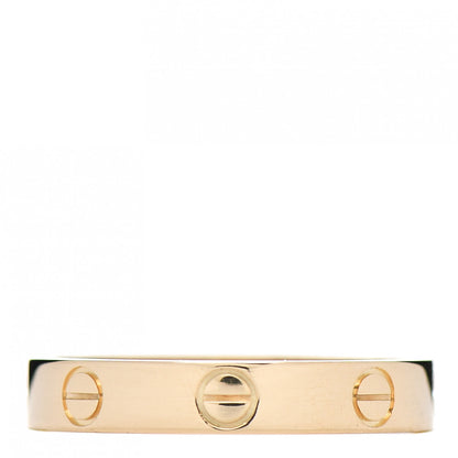 Cartier 18K Yellow Gold 3.5mm LOVE Wedding Band Ring 56 7.5 1 of 5