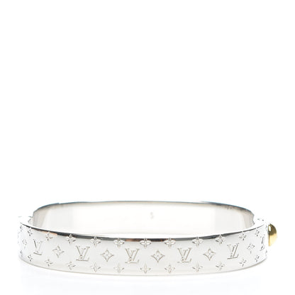 Louis Vuitton Palladium Monogram Nanogram Cuff S 2 of 6