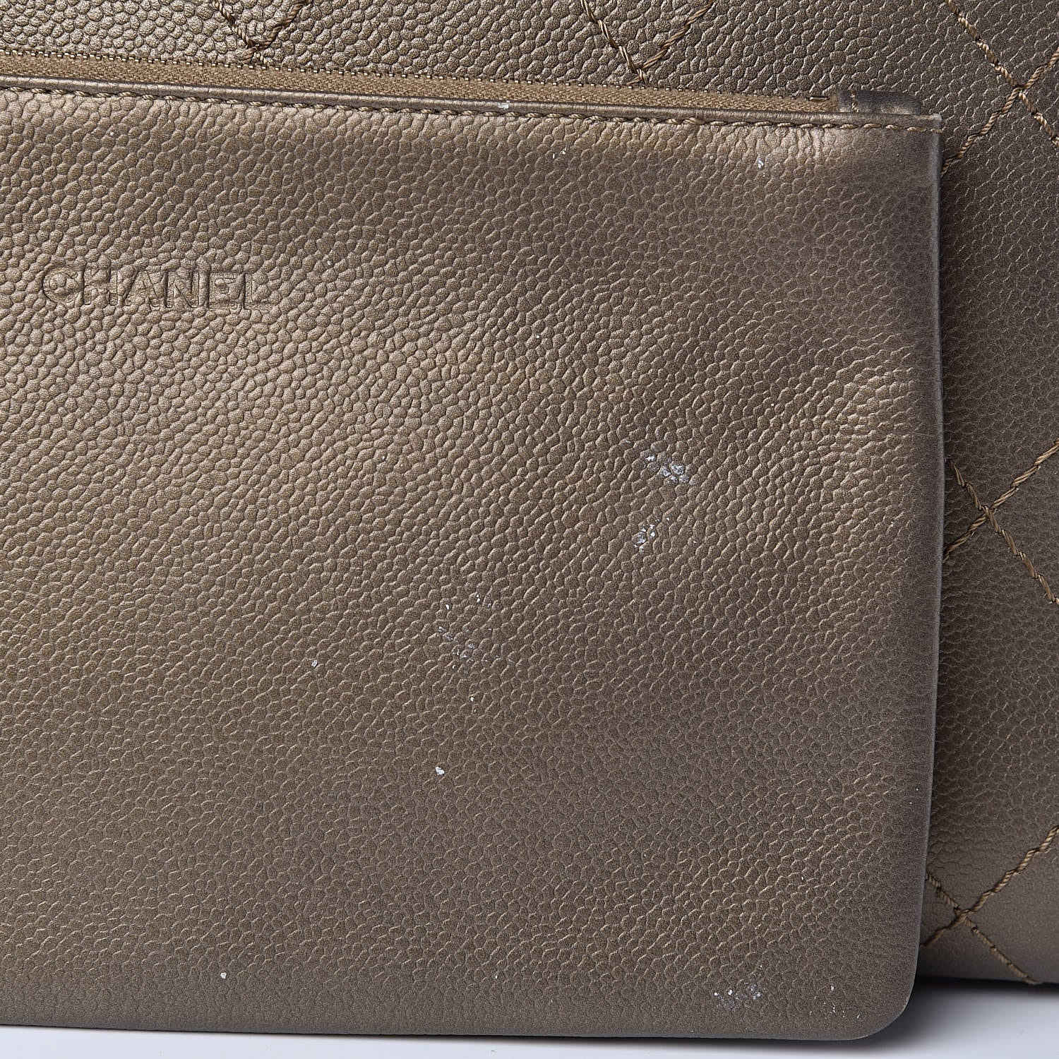 Chanel Grained Calfskin Large Shopping Fever Tote Gold 15 of 16