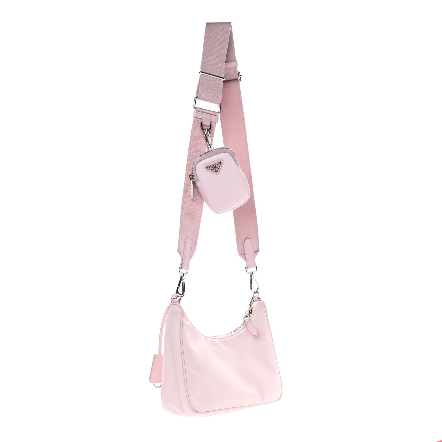 Prada Nylon Re-Edition 2005 Shoulder Bag Alabastro 3 of 9