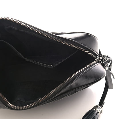 Saint Laurent Calfskin Matelasse Monogram Lou Camera Bag Black 5 of 9