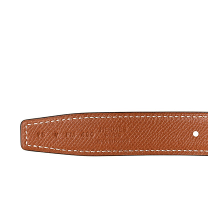 Hermes Swift Epsom 24mm Mini Constance H Belt 75 Black Gold 3 of 3