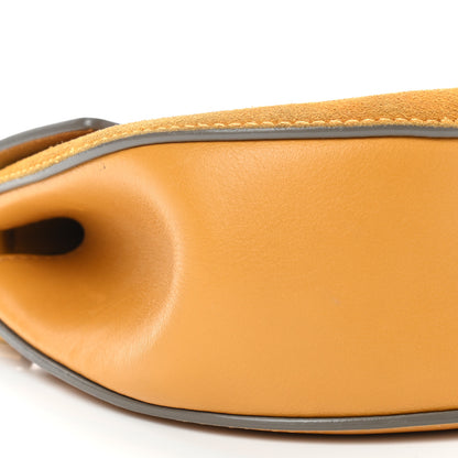 Chloe Suede Smooth Calfskin Mini Drew Shoulder Bag Dark Ochre 8 of 14