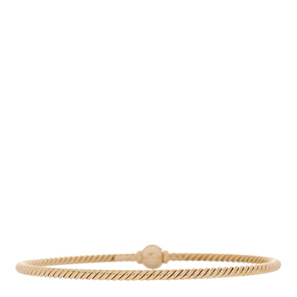 David Yurman 18K Yellow Gold Diamond 2.6mm Solari Center Station Bracelet 2 of 3