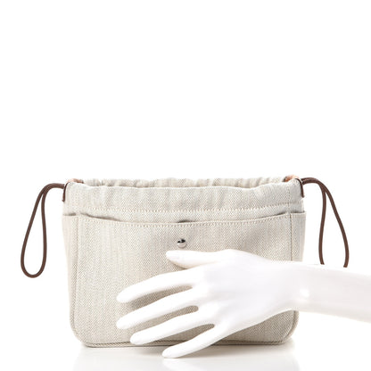 Hermes Canvas Barenia Fourbi 20 PM Pouch Naturel Fauve 2 of 8