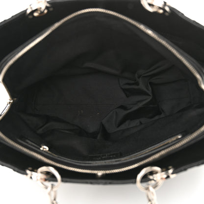 Christian Dior Lambskin Macrocannage Granville Tote Black 5 of 12