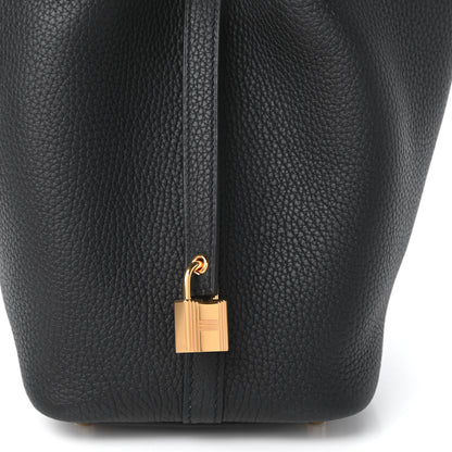 Hermes Taurillon Clemence Picotin Lock 18 PM Black 10 of 11