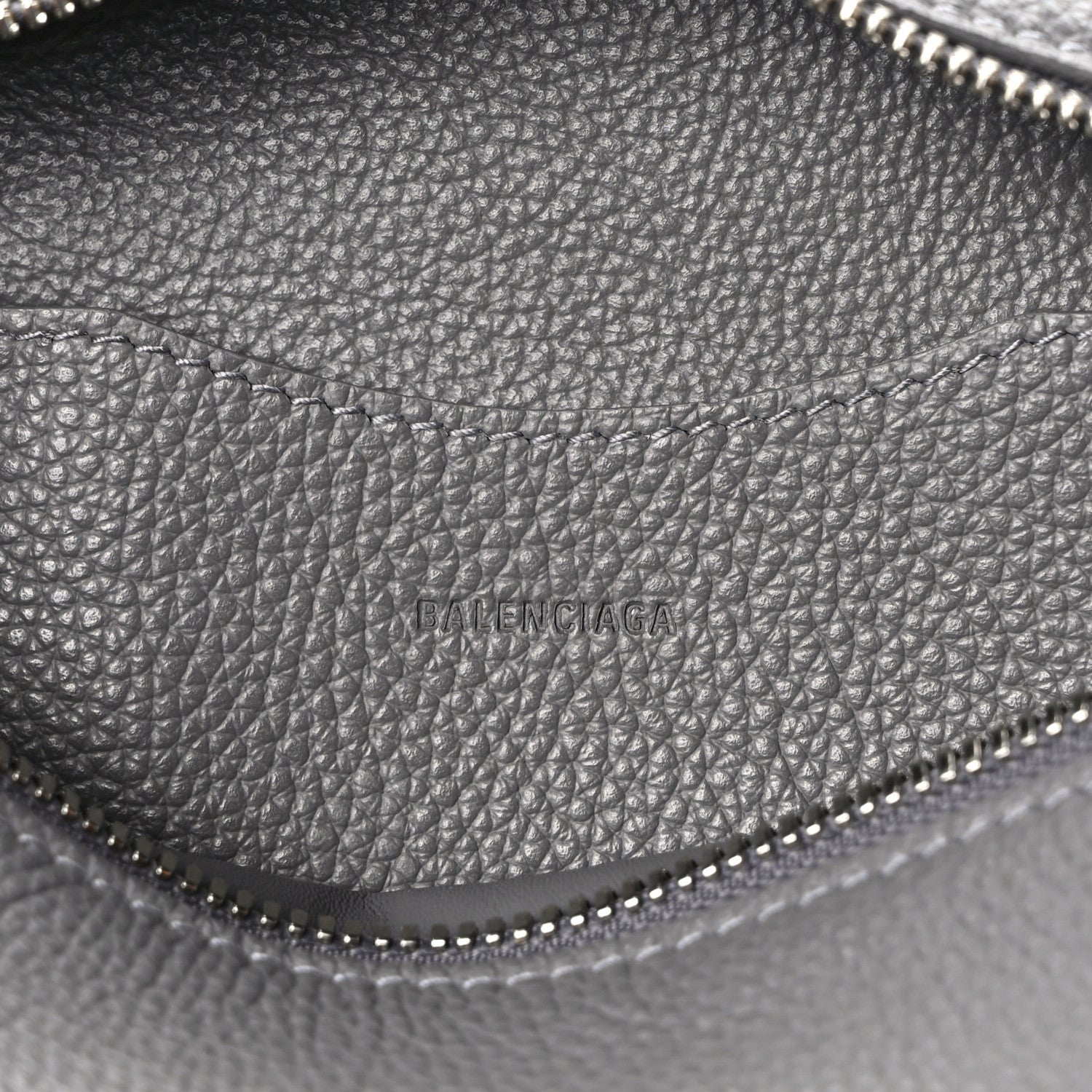 Balenciaga Grained Calfskin Neo Classic Silver Hardware Mini City Dark Grey 6 of 11