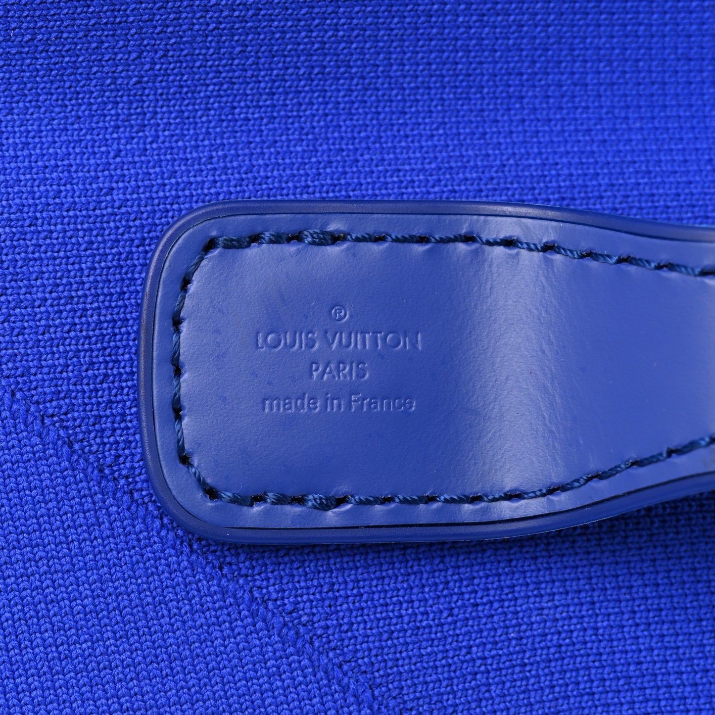 Knit Monogram Horizon Soft 55 Suitcase Blue Orange