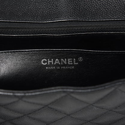 Chanel Caviar Quilted Jumbo Single Flap Black 6 of 12