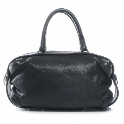 Chanel Calfskin Round Bowling Bag Black 1 of 8