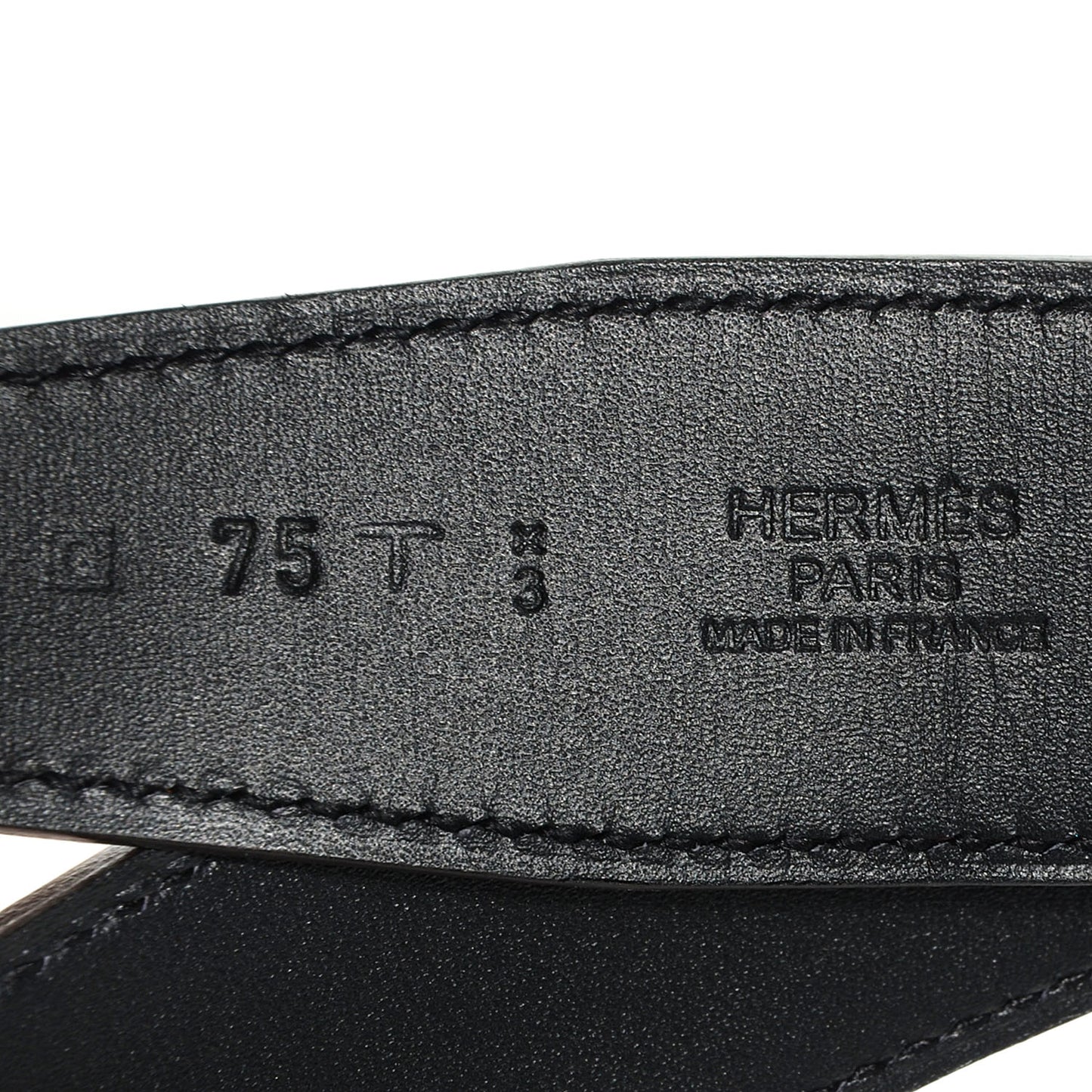 Natural Barenia Chamonix Constance 32mm H Belt Fauve Noir 75
