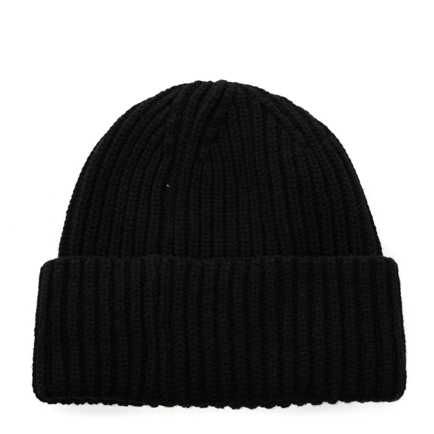 Chanel Cashmere Beaded Sequin Logo Beanie Hat Black 3 of 5