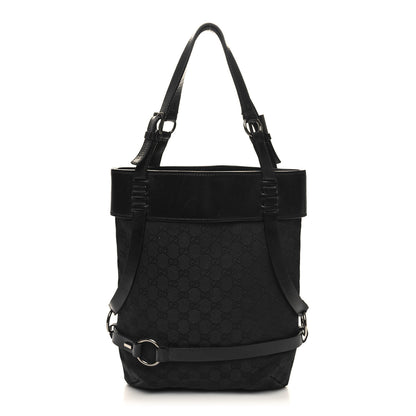 Gucci Monogram Calfskin Tote Black 1 of 10