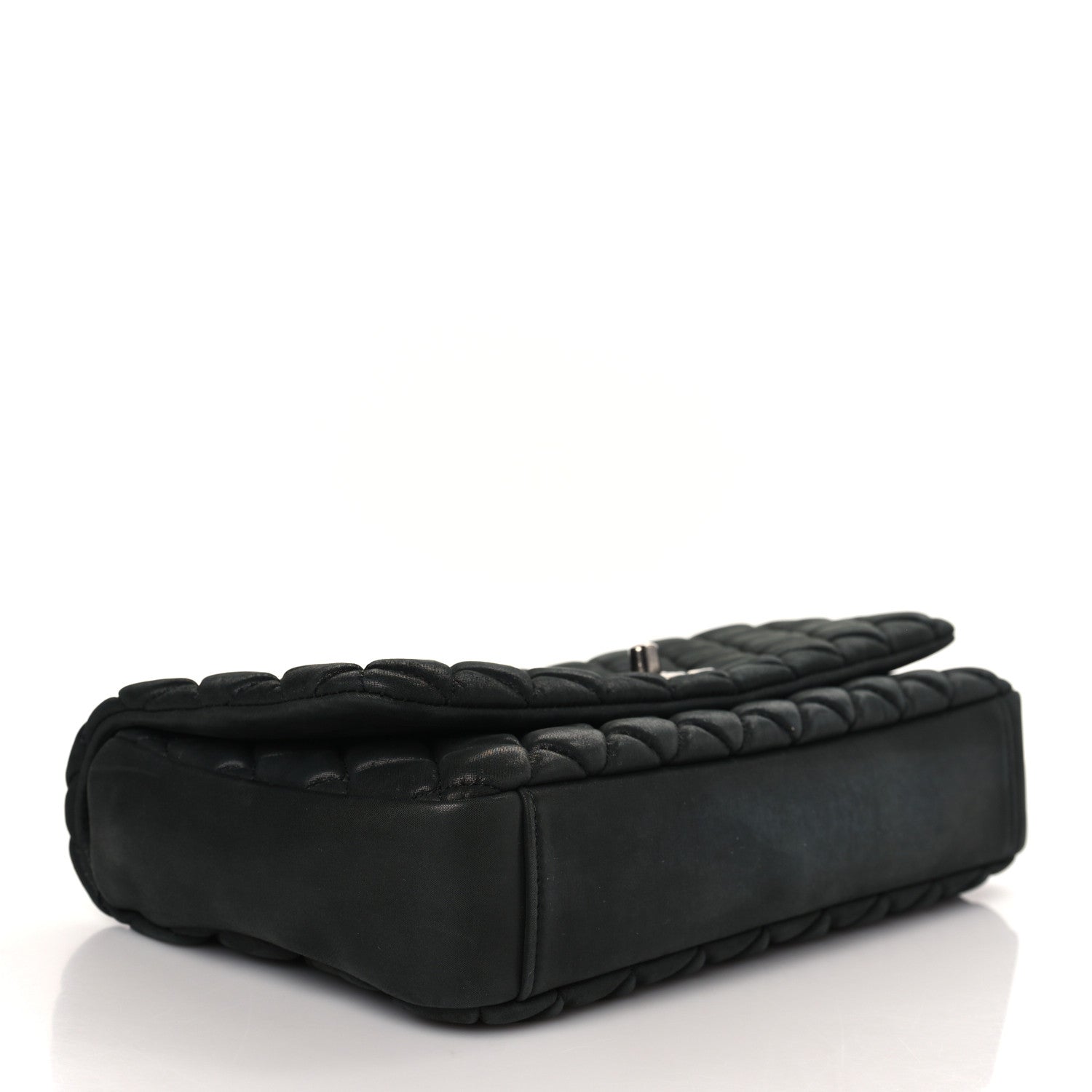 Chanel Iridescent Calfskin Small New Bubble Quilt Flap Black 3 of 9