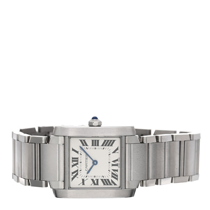 Cartier Stainless Steel 25mm Tank Francaise Quartz Watch 2 of 5