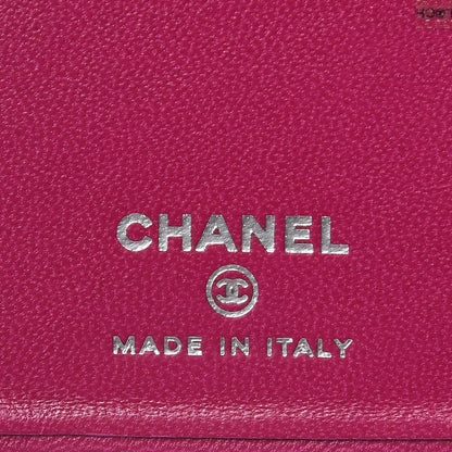 Chanel Lambskin Quilted iPhone X Coco Tech Case Fuchsia 6 of 7