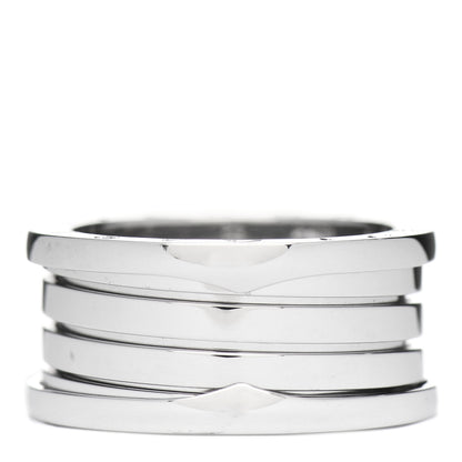 Bulgari 18K White Gold B.Zero1 Four-Band Ring 58 8.5 3 of 6